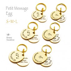 真鍮迷子札 Message Egg S/M/L