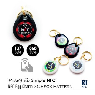 NFC迷子札PawBell Egg Charm Check