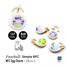 NFC迷子札PawBell Egg Charm Oasis